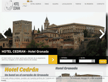 Tablet Screenshot of hotelcedran.es